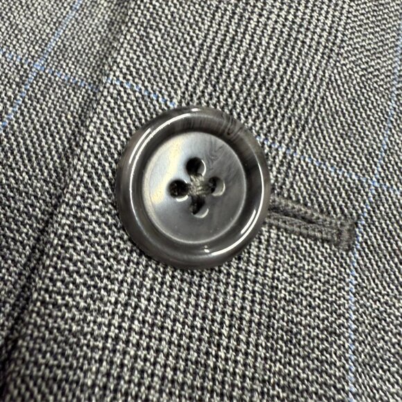 Vintage Heritage Ermenegildo Zegna Blazer Wool Sport Coat Grey 46R - Picture 5 of 10